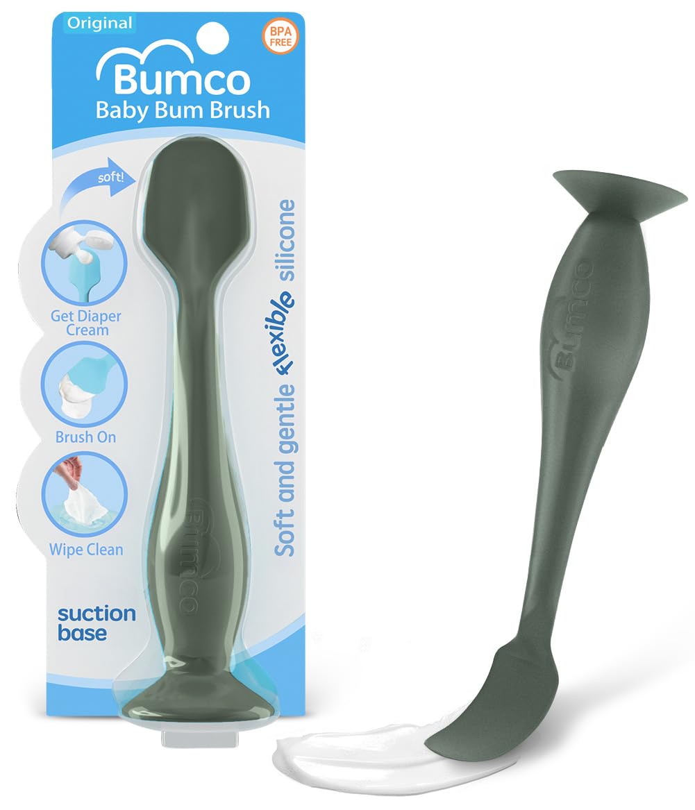 Baby Bum Brush - Diaper Cream Spatula Applicator (Hunter Green)