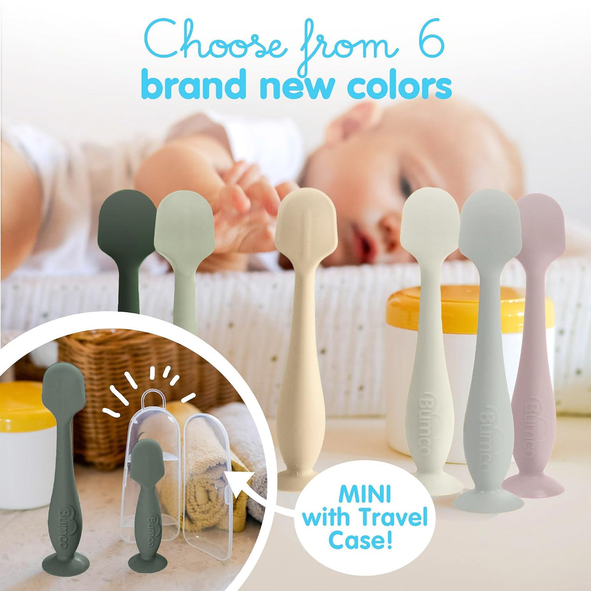 Baby Bum Brush - Diaper Cream Spatula Applicator (Hunter Green)