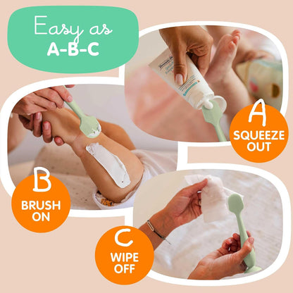 Baby Bum Brush - Diaper Cream Spatula Applicator (Hunter Green)