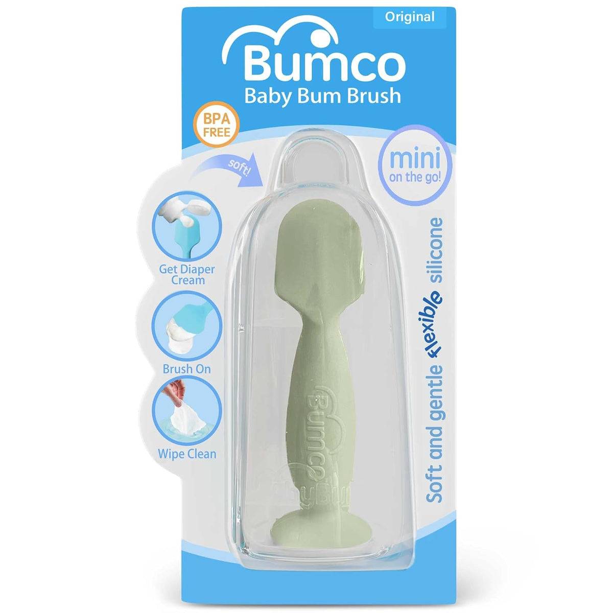Baby Bum Brush - Diaper Cream Spatula Applicator (Hunter Green)