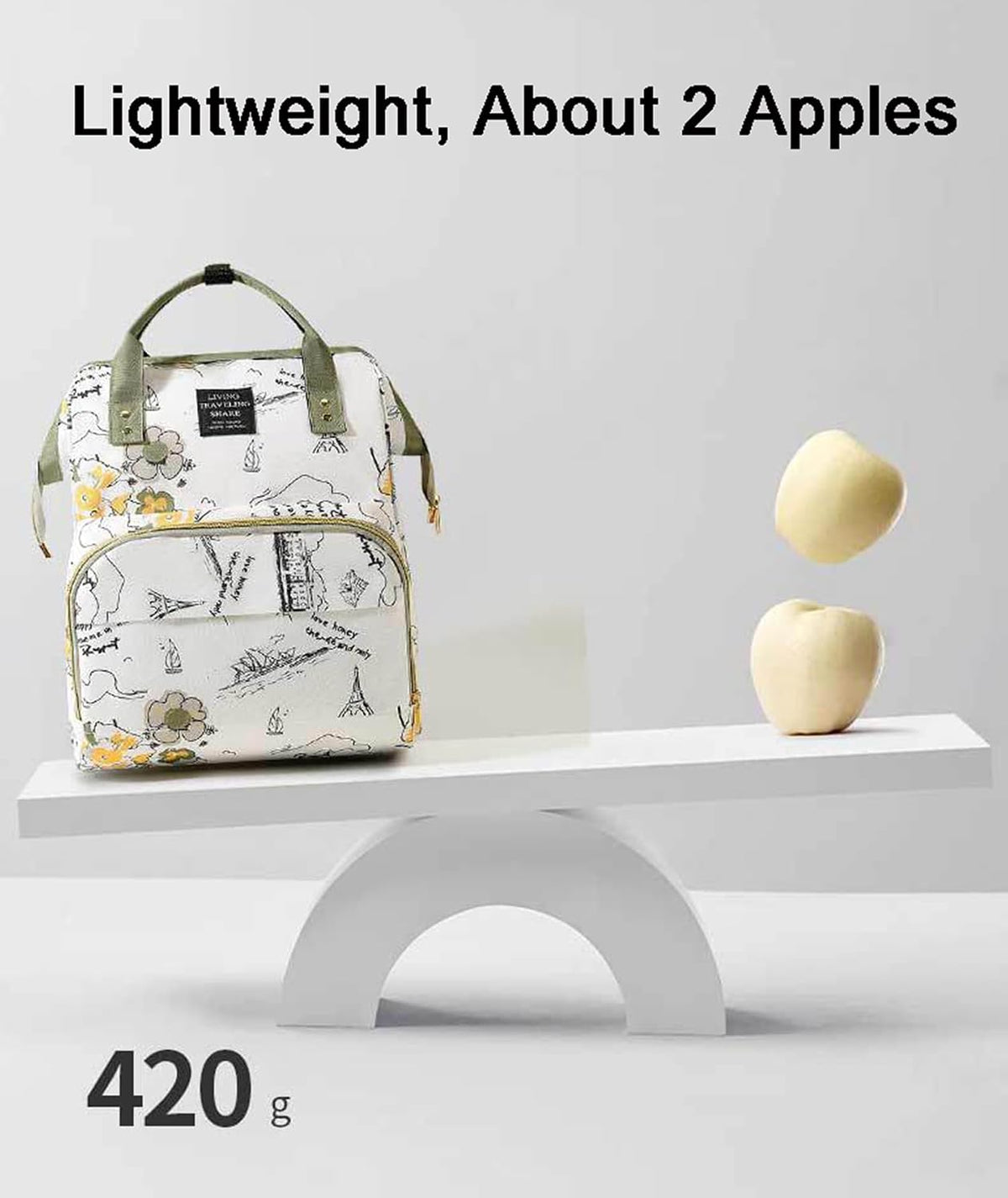 Diaper Bag Backpack with Insulated Pockets, Stroller Straps, USB Charging Port, Large Lightweight Diaper Bag for Girls Boys