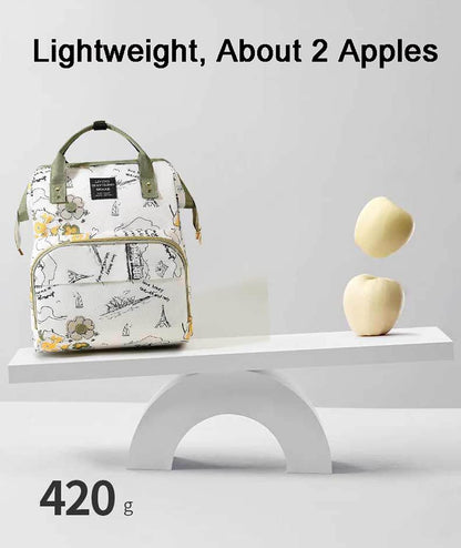 Diaper Bag Backpack with Insulated Pockets, Stroller Straps, USB Charging Port, Large Lightweight Diaper Bag for Girls Boys