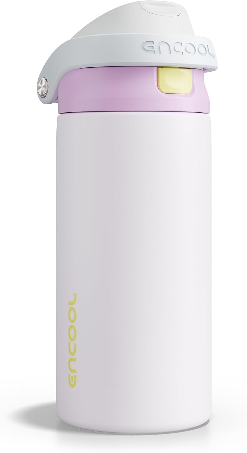 Leakproof Insulated Water Bottle with Straw Dual-Sip Water Bottle Bag-Safe Design for Work, Commute & Gym – Keeps Drinks Cold All Day, 24 oz, Clay Grey - Colors A