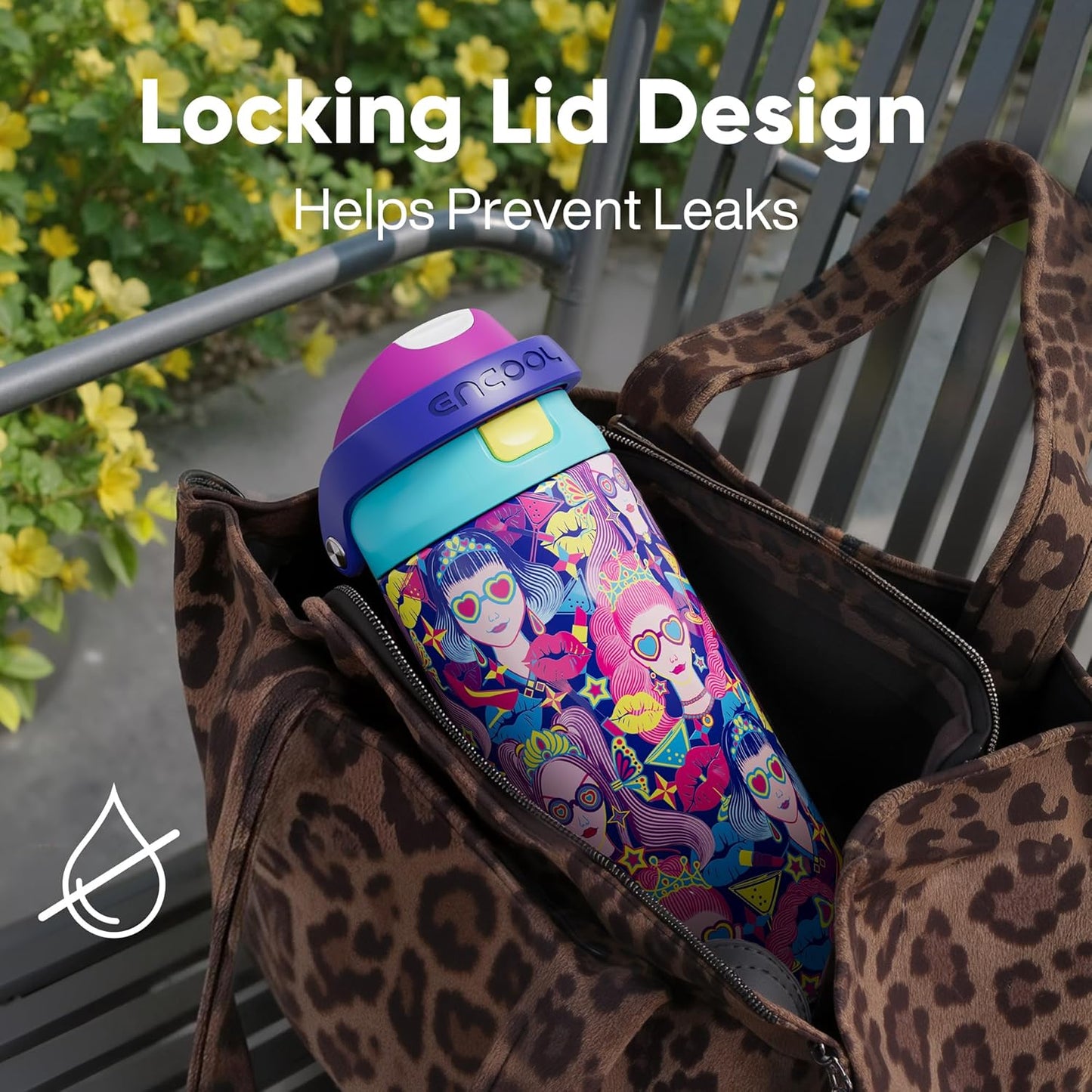 Leakproof Insulated Water Bottle with Straw Dual-Sip Water Bottle Bag-Safe Design for Work, Commute & Gym – Keeps Drinks Cold All Day, 24 oz, Clay Grey - Colors A