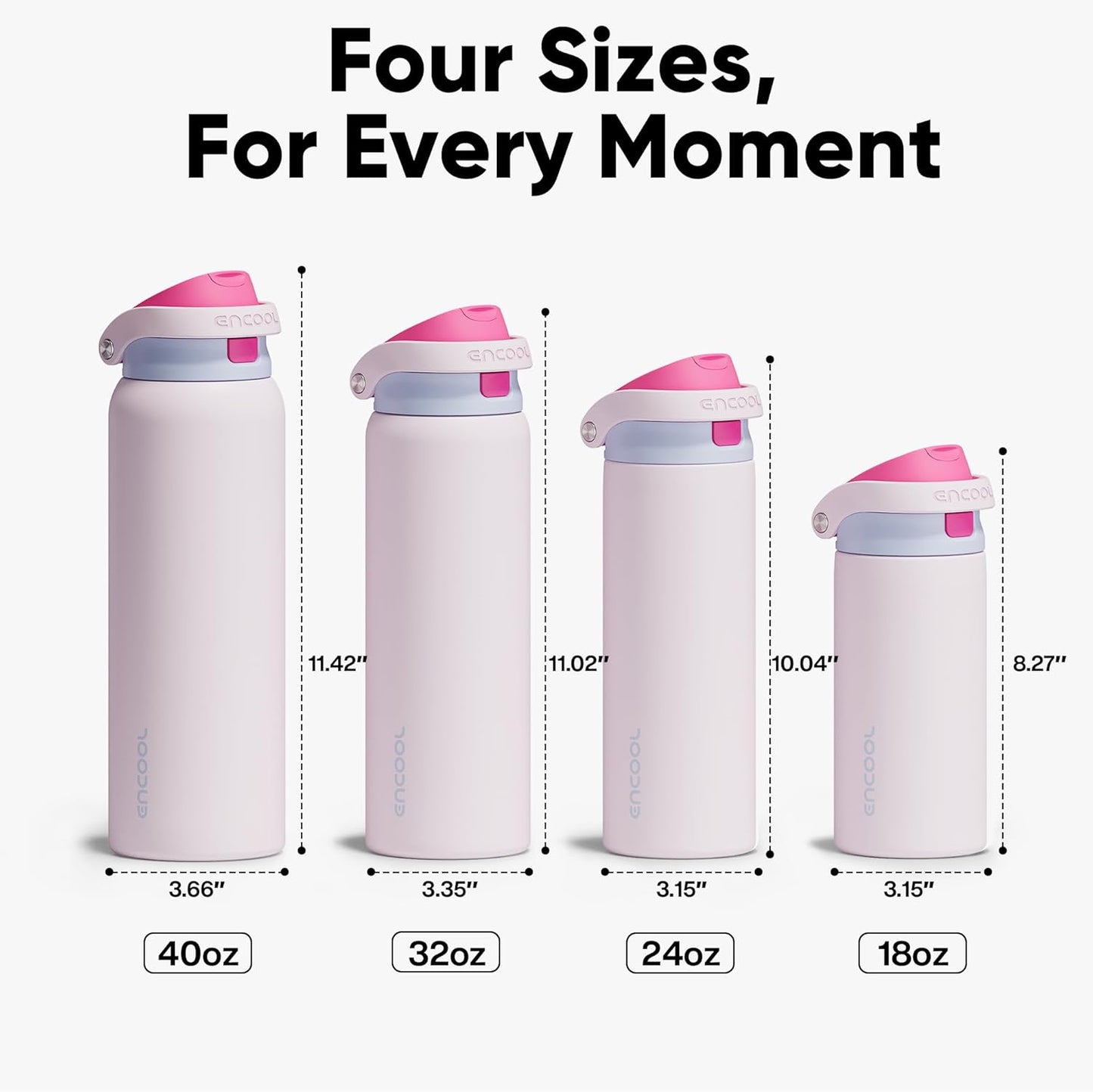 Leakproof Insulated Water Bottle with Straw Dual-Sip Water Bottle Bag-Safe Design for Work, Commute & Gym – Keeps Drinks Cold All Day, 24 oz, Clay Grey - Colors A