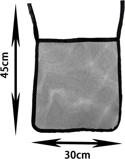 2 Pack Portable Stroller Hanging Bag, Baby Stroller Organizer, Multifunctional Large Capacity Storage Container Bag for Diaper Bottle Toy, Stroller Hanging Storage Net Bag