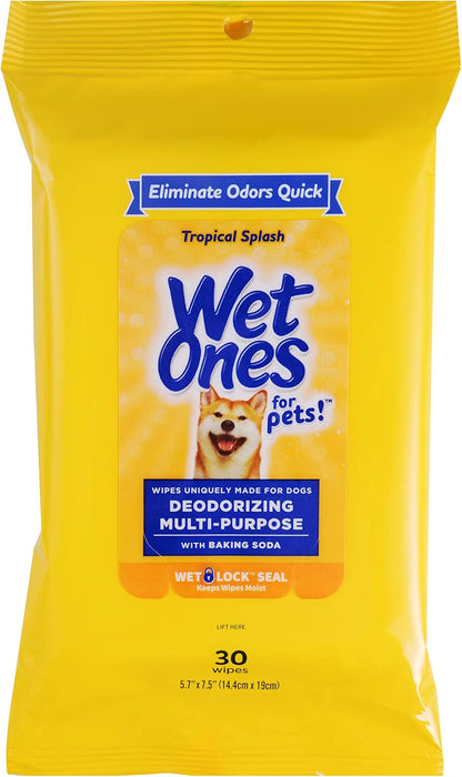 for Pets Deodorizing Dog Wipes, Tropical Splash Scent