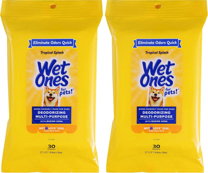 for Pets Deodorizing Dog Wipes, Tropical Splash Scent