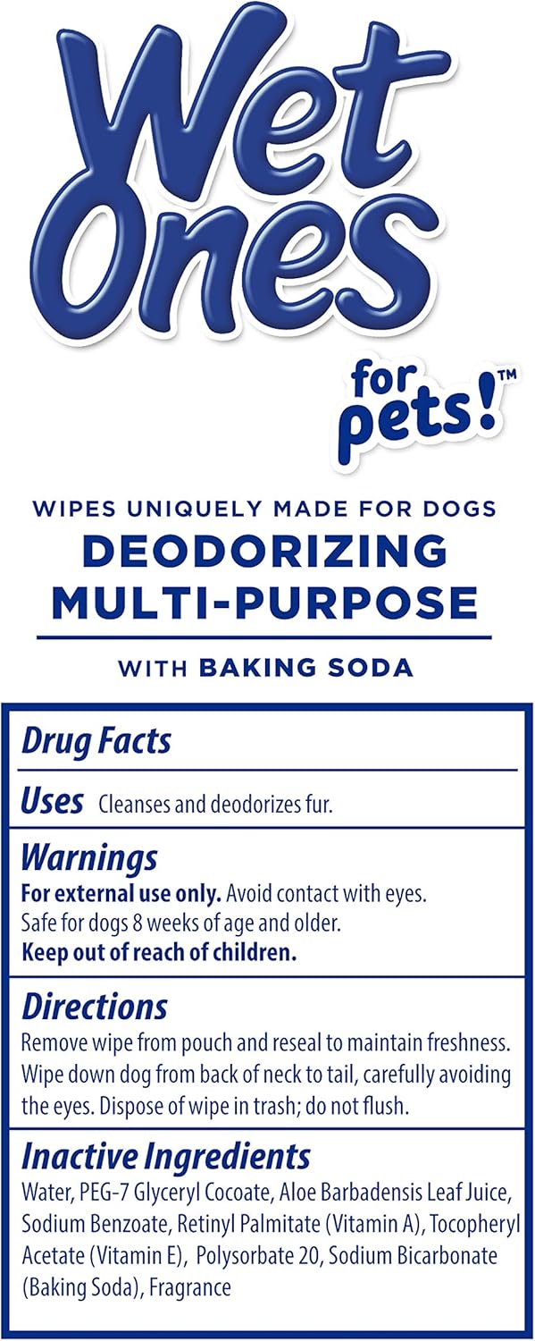 for Pets Deodorizing Dog Wipes, Tropical Splash Scent