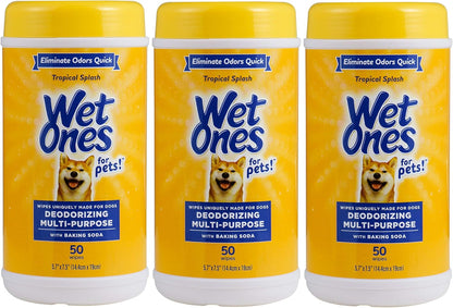 for Pets Deodorizing Dog Wipes, Tropical Splash Scent