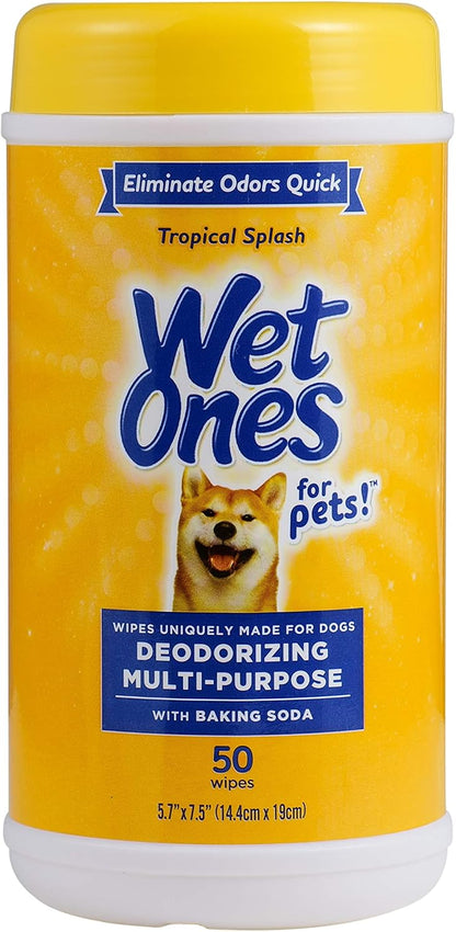 for Pets Deodorizing Dog Wipes, Tropical Splash Scent