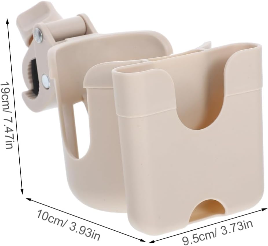 Stroller Organizer with Phone Mount and Bottle Holder Lock Cup Holder Rack for Bikes Electric Wheelchairs and Shopping Carts