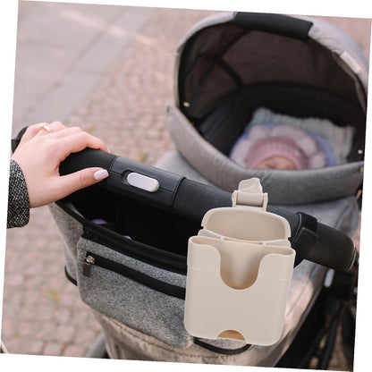 Stroller Organizer with Phone Mount and Bottle Holder Lock Cup Holder Rack for Bikes Electric Wheelchairs and Shopping Carts