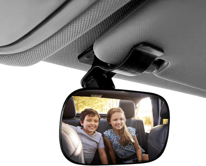 Baby Car Mirror, Car Seat Mirrors, Wide Angle Convex Clip-on Mirrors, Universal Auto Interior Accessories Children Backseat Adjustable Rearview Mirror for Viewing Rear Passengers