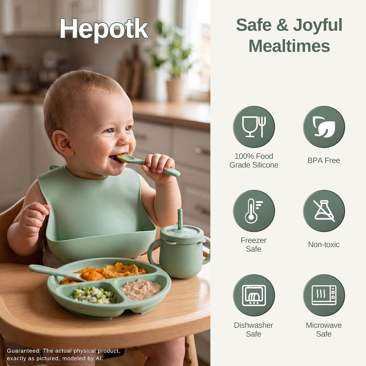 13Pcs Silicone Baby Feeding Set, Multi-Stage Utensils for Beginners