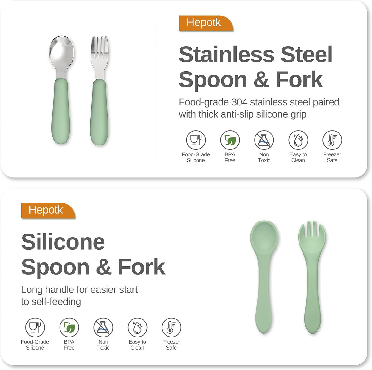 13Pcs Silicone Baby Feeding Set, Multi-Stage Utensils for Beginners