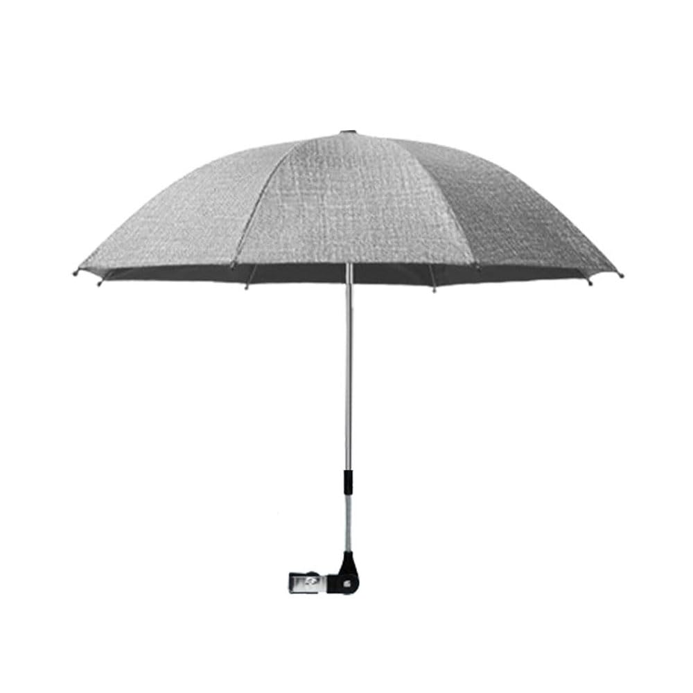 Convenient and Lightweight, Clip-On, Adjustable Steering, Universal, Umbrella Baby Stroller, Stroller Umbrella Attachment for Sun Protection(Pink)