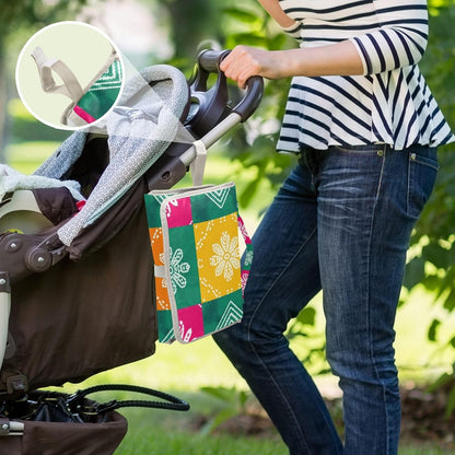 Patchwork Floral Pattern Portable Diaper Changing Pad for Beach
