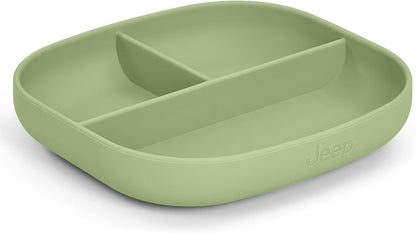 Jeep 100% Silicone 10-Piece Baby Feeding Set , Light Green