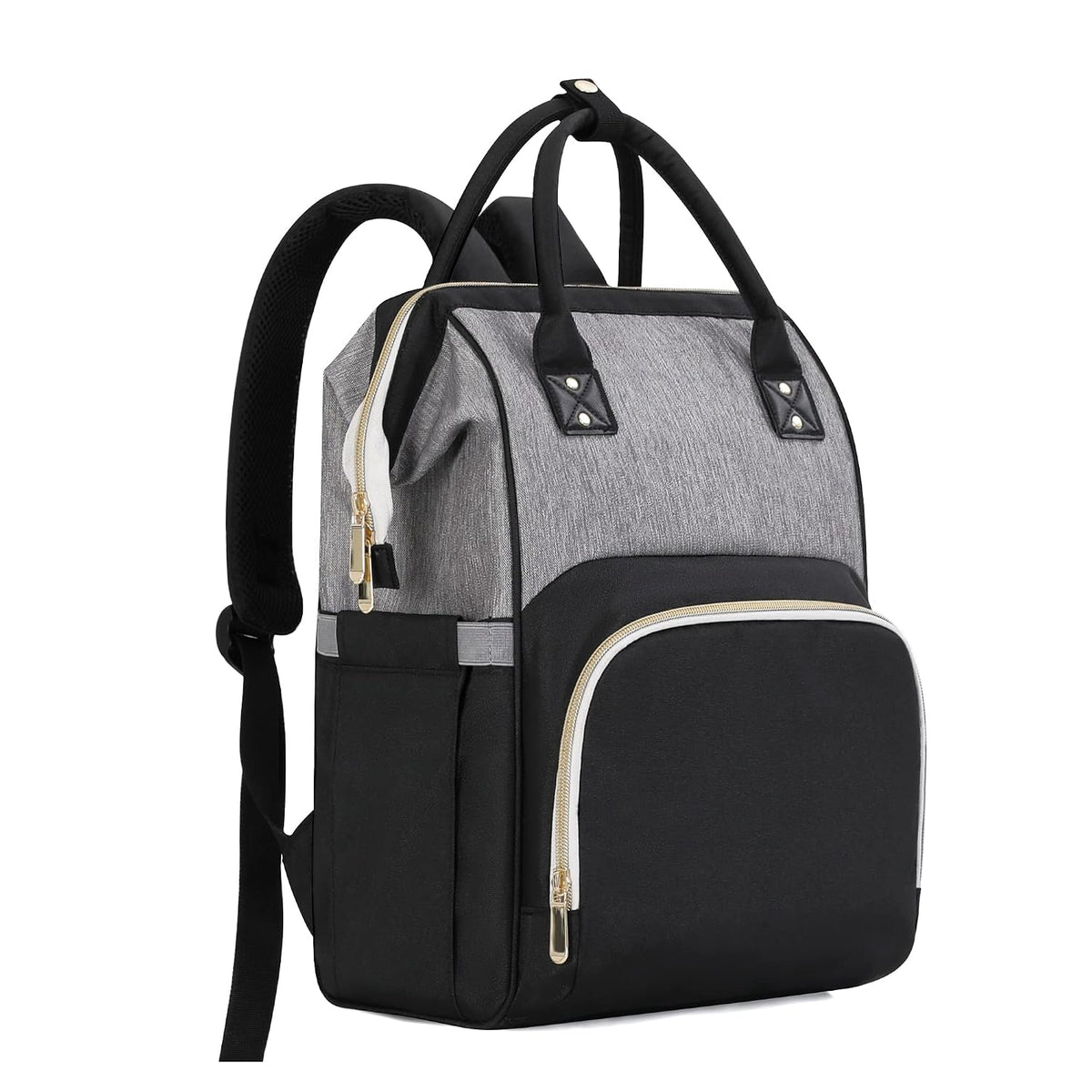 Femuar Diaper Bag Backpack Multifunction Maternity Nappy Baby Bag for Girls & Boys Large Capacity Travel Diaper Bags Dark Black