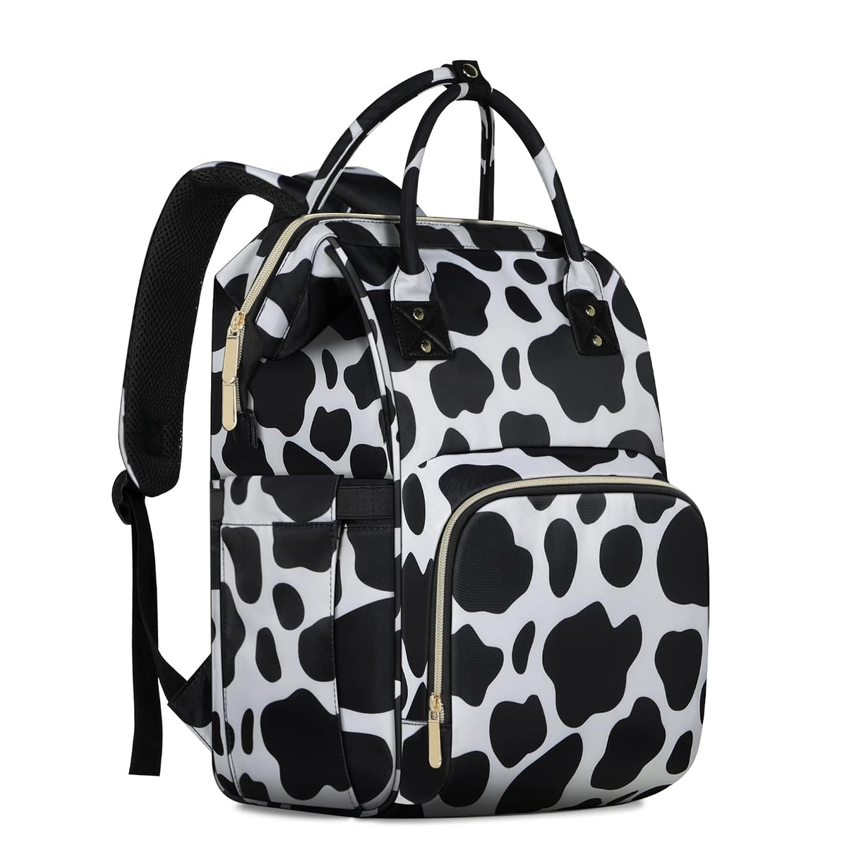 Femuar Diaper Bag Backpack Multifunction Maternity Nappy Baby Bag for Girls & Boys Large Capacity Travel Diaper Bags Dark Black