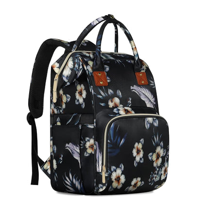 Femuar Diaper Bag Backpack Multifunction Maternity Nappy Baby Bag for Girls & Boys Large Capacity Travel Diaper Bags Dark Black