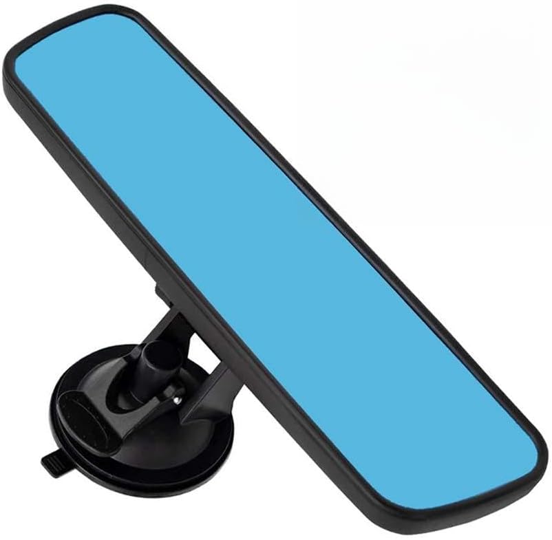 Rear View Mirror, Adjustable Car Interior Rear View Mirrors Car Seat for Universal Cars Trucks SUV-9.64 x 2.6 inch (Blue)