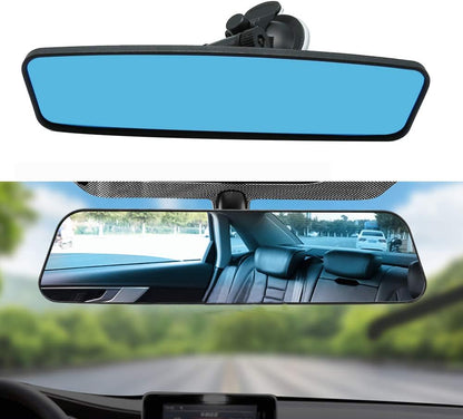 Rear View Mirror, Adjustable Car Interior Rear View Mirrors Car Seat for Universal Cars Trucks SUV-9.64 x 2.6 inch (Blue)