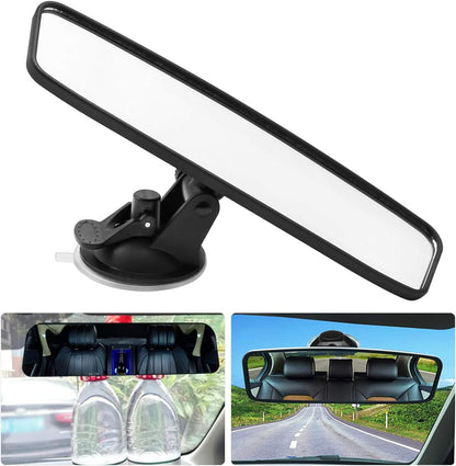 Rear View Mirror, Adjustable Car Interior Rear View Mirrors Car Seat for Universal Cars Trucks SUV-9.64 x 2.6 inch (Blue)