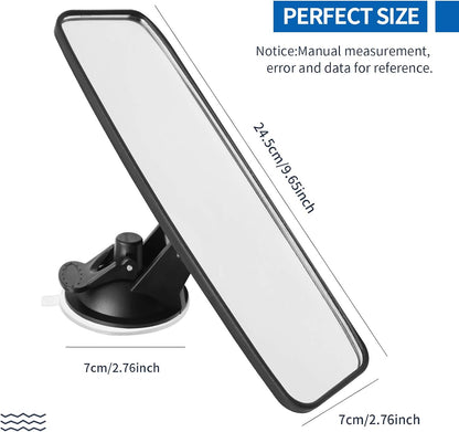 Rear View Mirror, Adjustable Car Interior Rear View Mirrors Car Seat for Universal Cars Trucks SUV-9.64 x 2.6 inch (Blue)