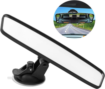 Rear View Mirror, Adjustable Car Interior Rear View Mirrors Car Seat for Universal Cars Trucks SUV-9.64 x 2.6 inch (Blue)