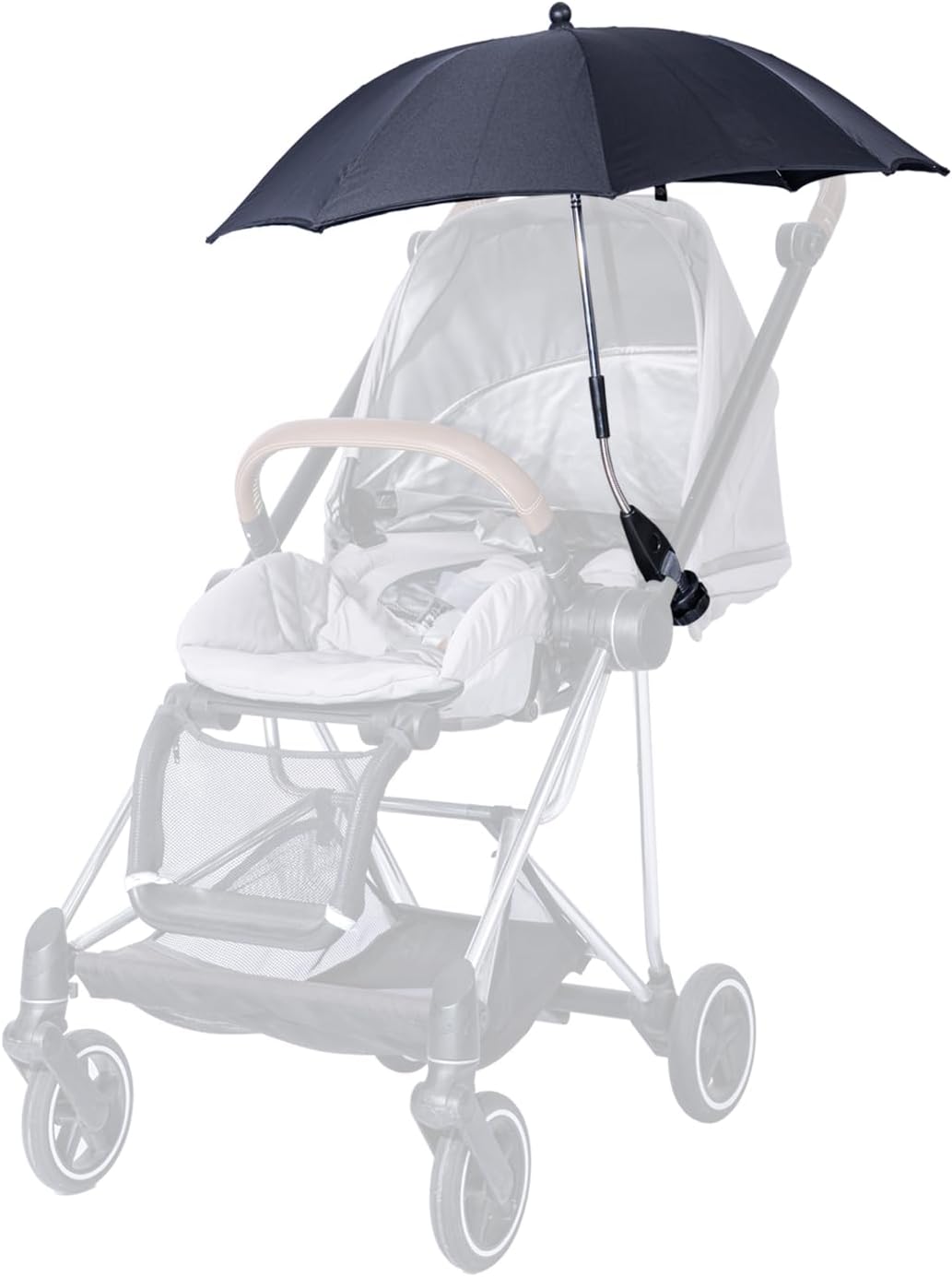 Protection little Umbrella fits for stroller Black pink 23 inch 58cm umbrella diameter