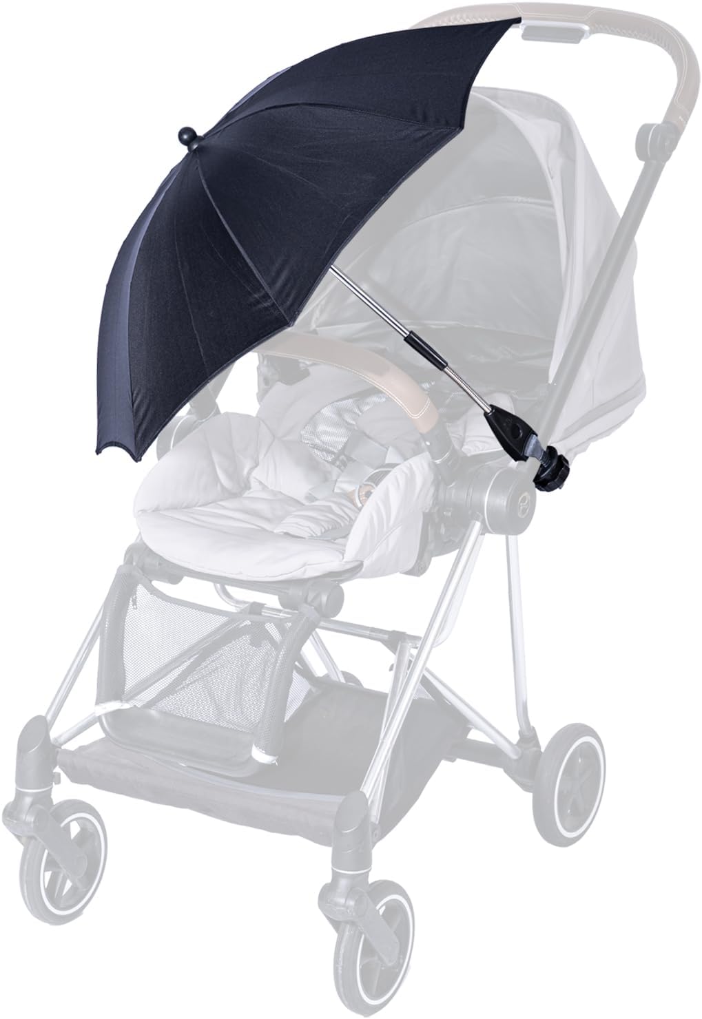 Protection little Umbrella fits for stroller Black pink 23 inch 58cm umbrella diameter