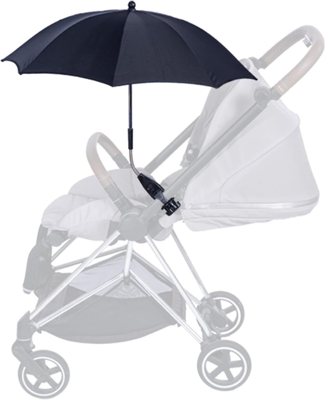 Protection little Umbrella fits for stroller Black pink 23 inch 58cm umbrella diameter