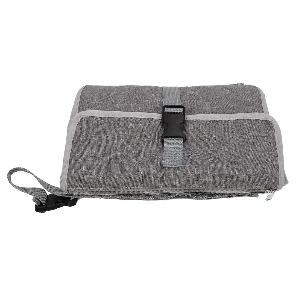 Detachable Change Pad, Portable Diaper Changing Mat with Oxford Cloth, Zipper Storage Pockets and Adjustable Shoulder Strap for Travel, Stroller or On - the