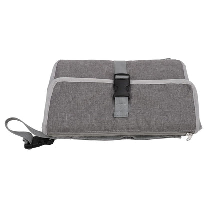 Detachable Change Pad, Portable Diaper Changing Mat with Oxford Cloth, Zipper Storage Pockets and Adjustable Shoulder Strap for Travel, Stroller or On - the