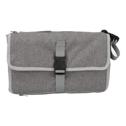 Detachable Change Pad, Portable Diaper Changing Mat with Oxford Cloth, Zipper Storage Pockets and Adjustable Shoulder Strap for Travel, Stroller or On - the