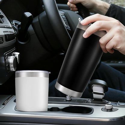 20 oz Tumbler with Lid Stainless Steel Insulated Tumblers, 1 Pack | Leak Proof Lid, Double Wall & Vacuum, Powder Coated, Fit Most Car Cup Holders, for Cold and Hot Drinks, Grey