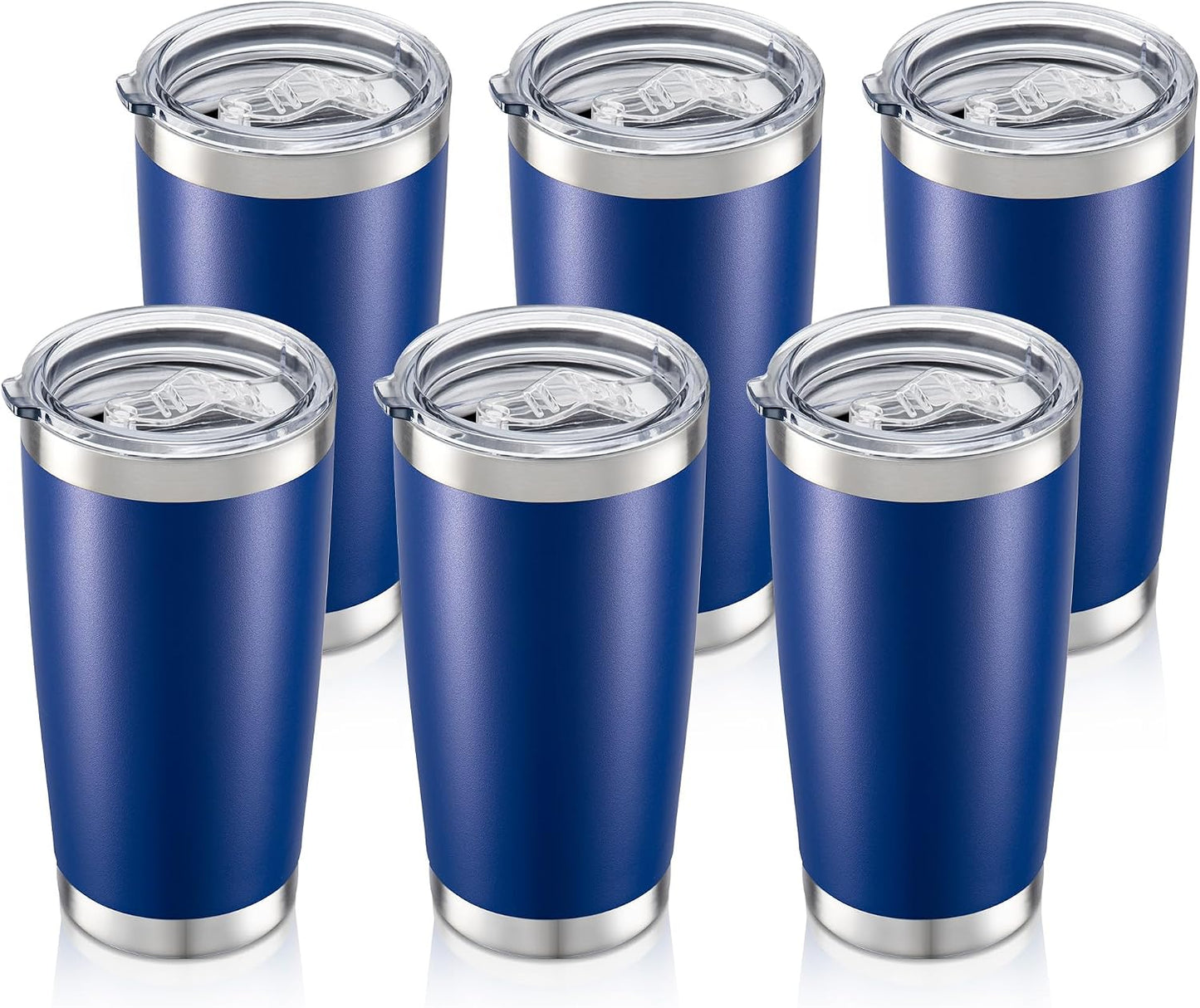 20 oz Tumbler with Lid Stainless Steel Insulated Tumblers, 1 Pack | Leak Proof Lid, Double Wall & Vacuum, Powder Coated, Fit Most Car Cup Holders, for Cold and Hot Drinks, Grey