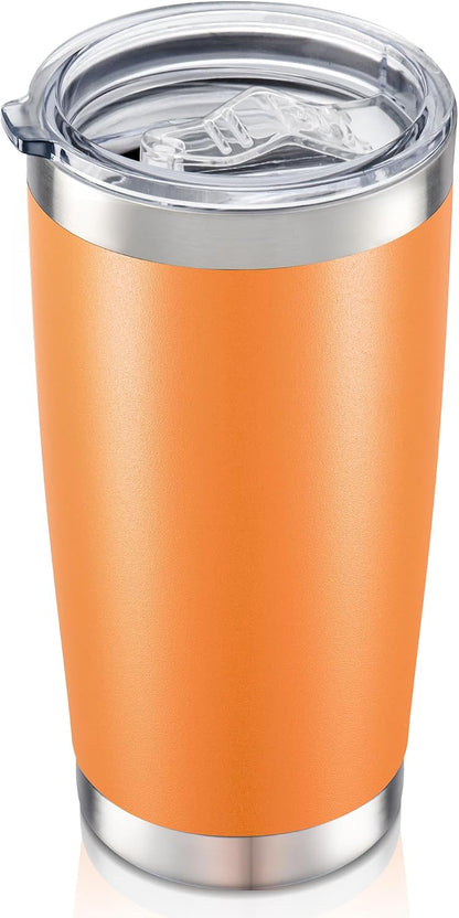 20 oz Tumbler with Lid Stainless Steel Insulated Tumblers, 1 Pack | Leak Proof Lid, Double Wall & Vacuum, Powder Coated, Fit Most Car Cup Holders, for Cold and Hot Drinks, Grey