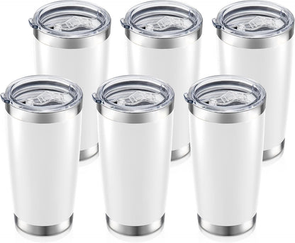 20 oz Tumbler with Lid Stainless Steel Insulated Tumblers, 1 Pack | Leak Proof Lid, Double Wall & Vacuum, Powder Coated, Fit Most Car Cup Holders, for Cold and Hot Drinks, Grey