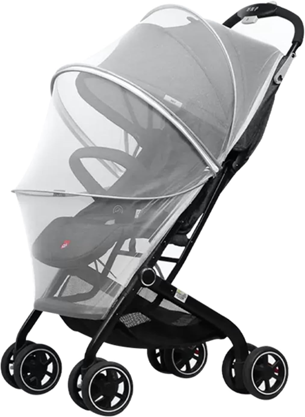 2-in-1 Stroller Cover UPF 50+ Sun Shade & Mosquito Net 3D Canopy