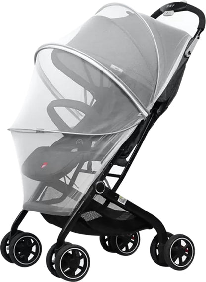 2-in-1 Stroller Cover UPF 50+ Sun Shade & Mosquito Net 3D Canopy