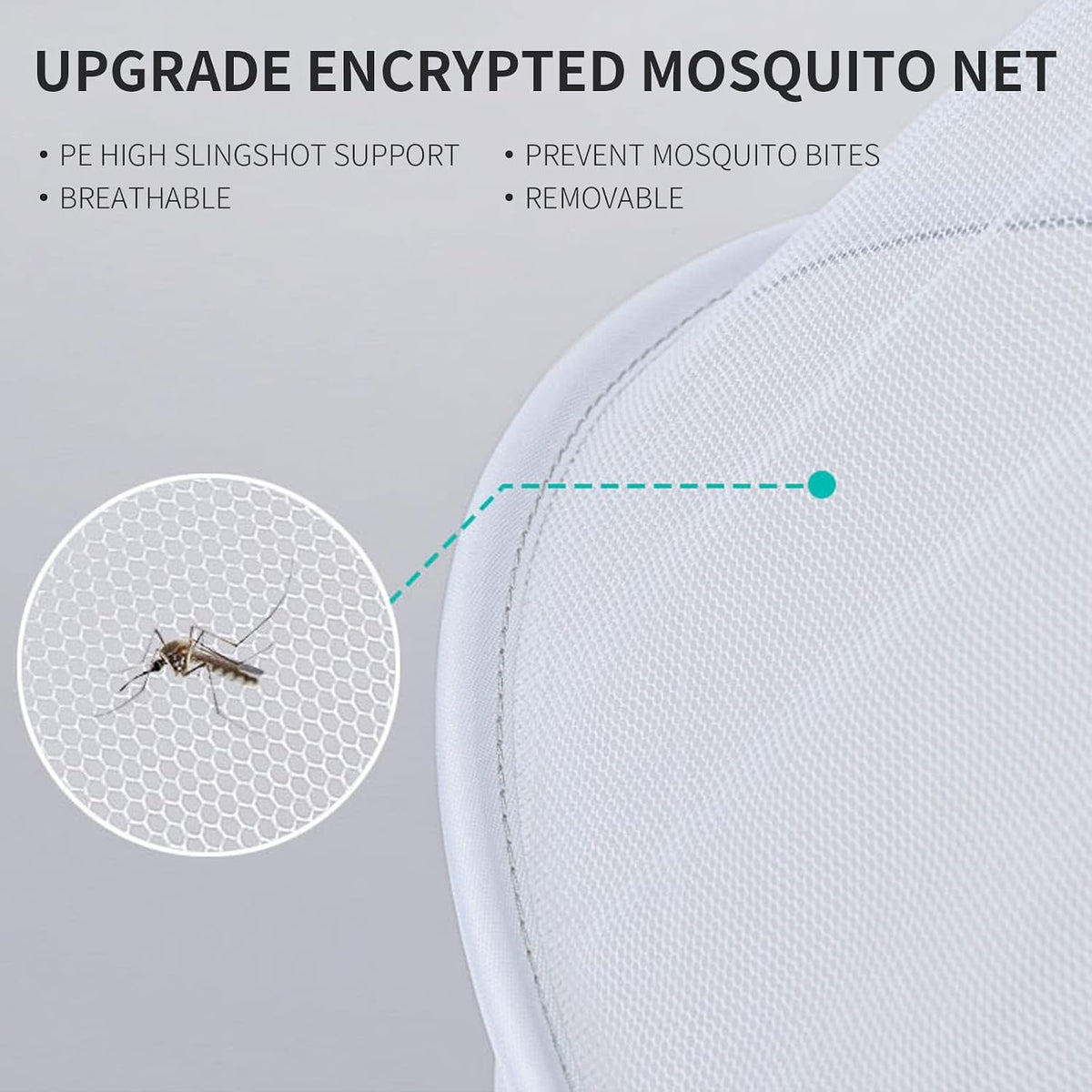 2-in-1 Stroller Cover UPF 50+ Sun Shade & Mosquito Net 3D Canopy