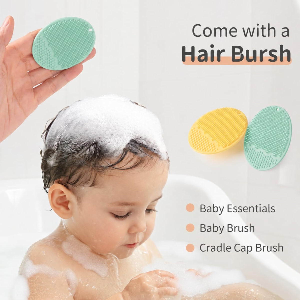 Baby Bath Rinse Cup, Bath Cup for rinsing Hair,The Silicone Material is Soft and Safe, a Good Choice for Baby Bath Products(Cat Beige)