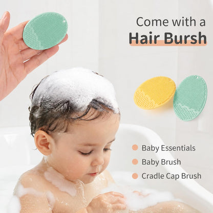 Baby Bath Rinse Cup, Bath Cup for rinsing Hair,The Silicone Material is Soft and Safe, a Good Choice for Baby Bath Products(Cat Beige)