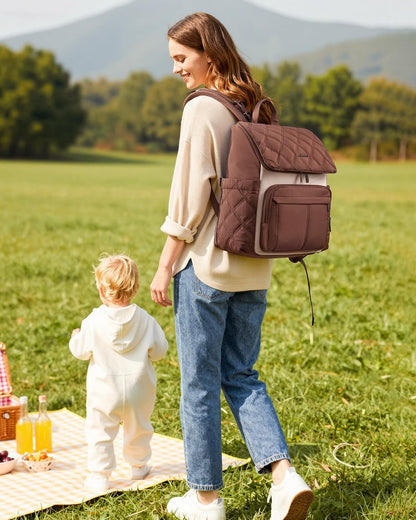 Diaper Bag Backpack With Large Capacity Cup Pocket