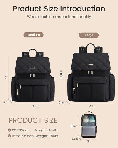 Diaper Bag Backpack With Large Capacity Cup Pocket