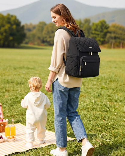 Diaper Bag Backpack With Large Capacity Cup Pocket