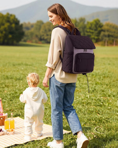 Diaper Bag Backpack With Large Capacity Cup Pocket